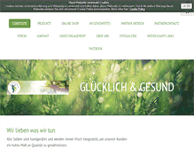 Tablet Screenshot of glueckundgesund.com